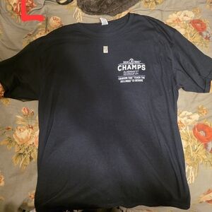 Champs Black Short Sleeve Tee Crew Neck